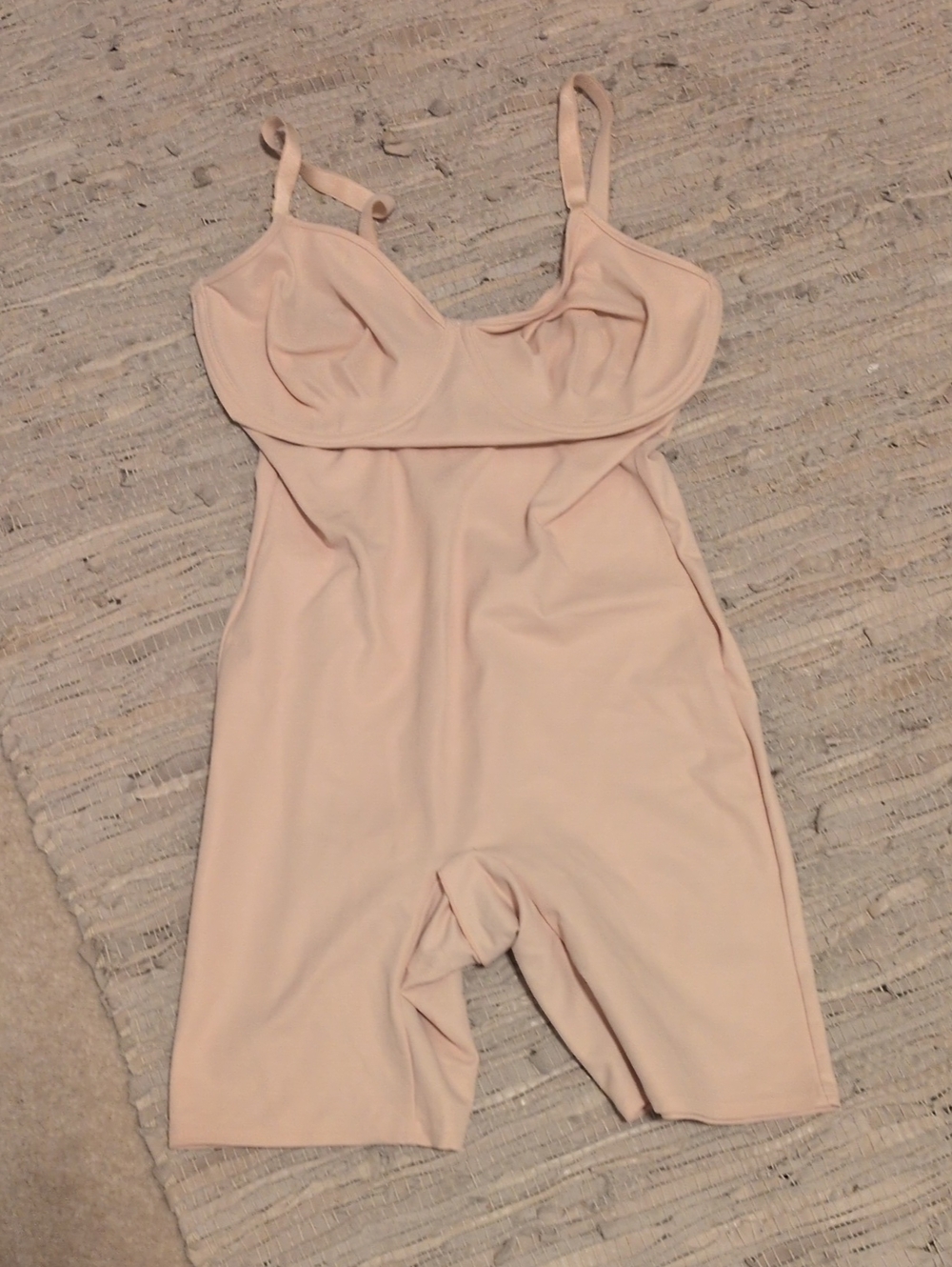 Nancy Ganz Light Blush Shaping Bodysuit with Adjustable Straps